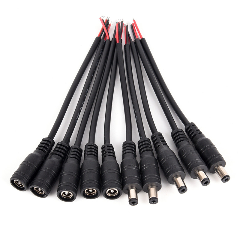 Copper Wire Roll - 5Pair/lot Security Copper Wire 12V Male