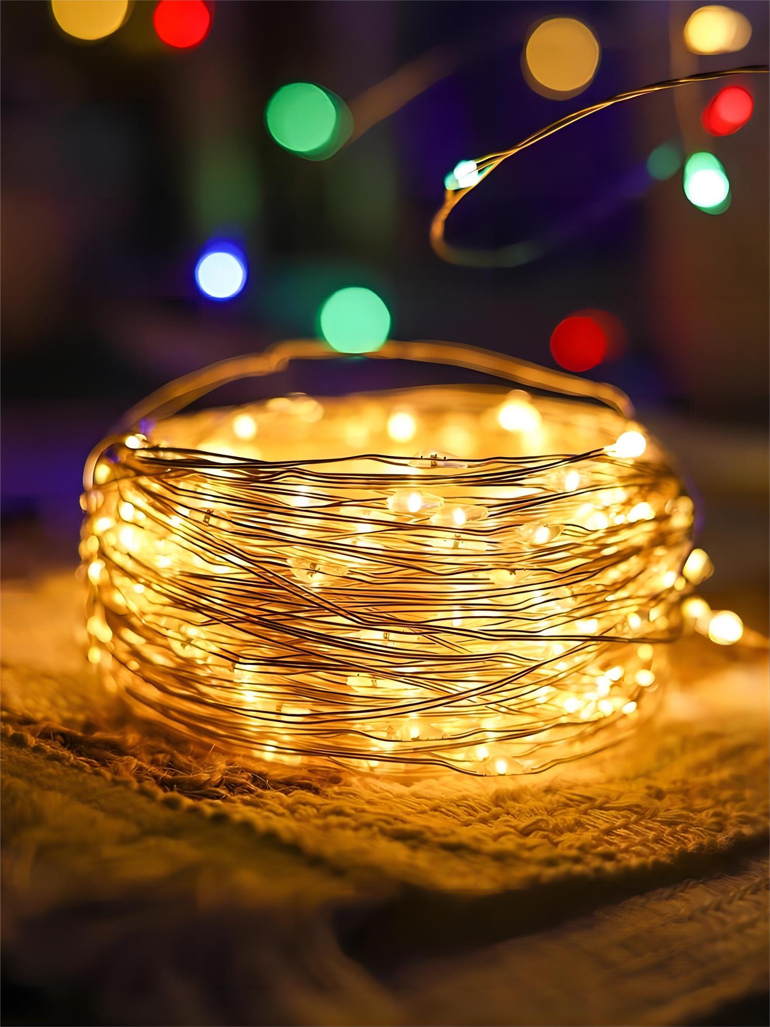 Copper Wire Roll - Warm White 5M 50LED Copper Wire