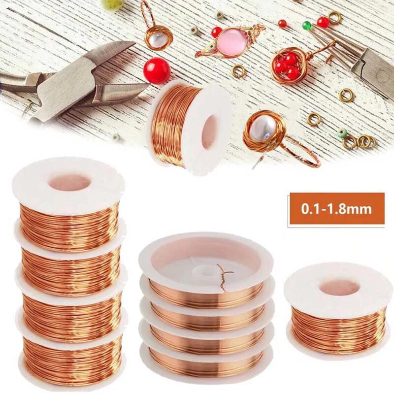 Copper Wire Roll - 10M Bare Coppers Wire Pure Coppers
